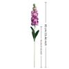3D 85cm Artificial Violet with Leaves Long Stems Faux Larkspur Fake Bouquet Wedding