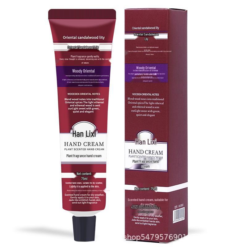 Han Lixi Sandalwood Hand Cream Set for Women - Hydrating, Nourishing, Non-Greasy, Repairing