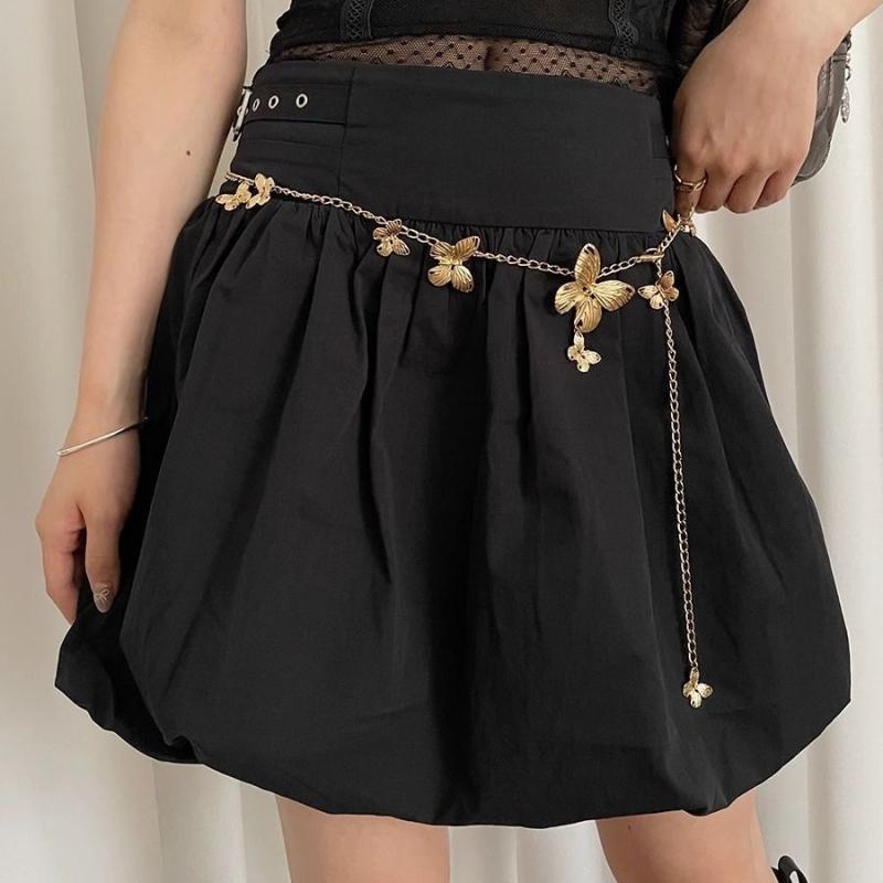 Vintage Butterfly Tassel Pendant Waist Chain For Women Bohemian Belt Chains  Dress With Waistband Accessories Gifts