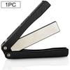 1PCS Portable Folding Pocket Knife Sharpener, Portable Double Sided Diamond Sharpening Stone Outdoor Sharpening Whetstone
