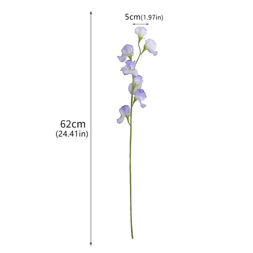 Künstlicher Blumenstrauß Seide Duftende Wicke Kunstblumen Künstliche Pflanze Dekorative Blumen Heimdeko Hochzeitsdekoration