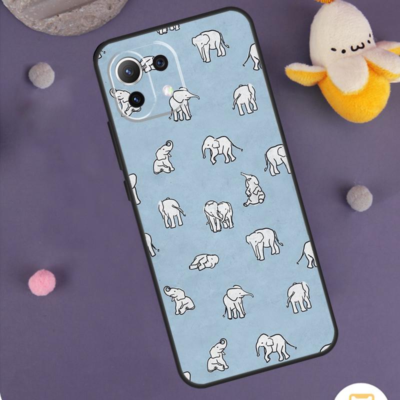 Cute Elephant Case For Xiaomi 15T Pro 13T 14T 14 15 Ultra 17 Pro Max POCO F8 Pro F5 F6 F7 X5 X6 X7 Cover