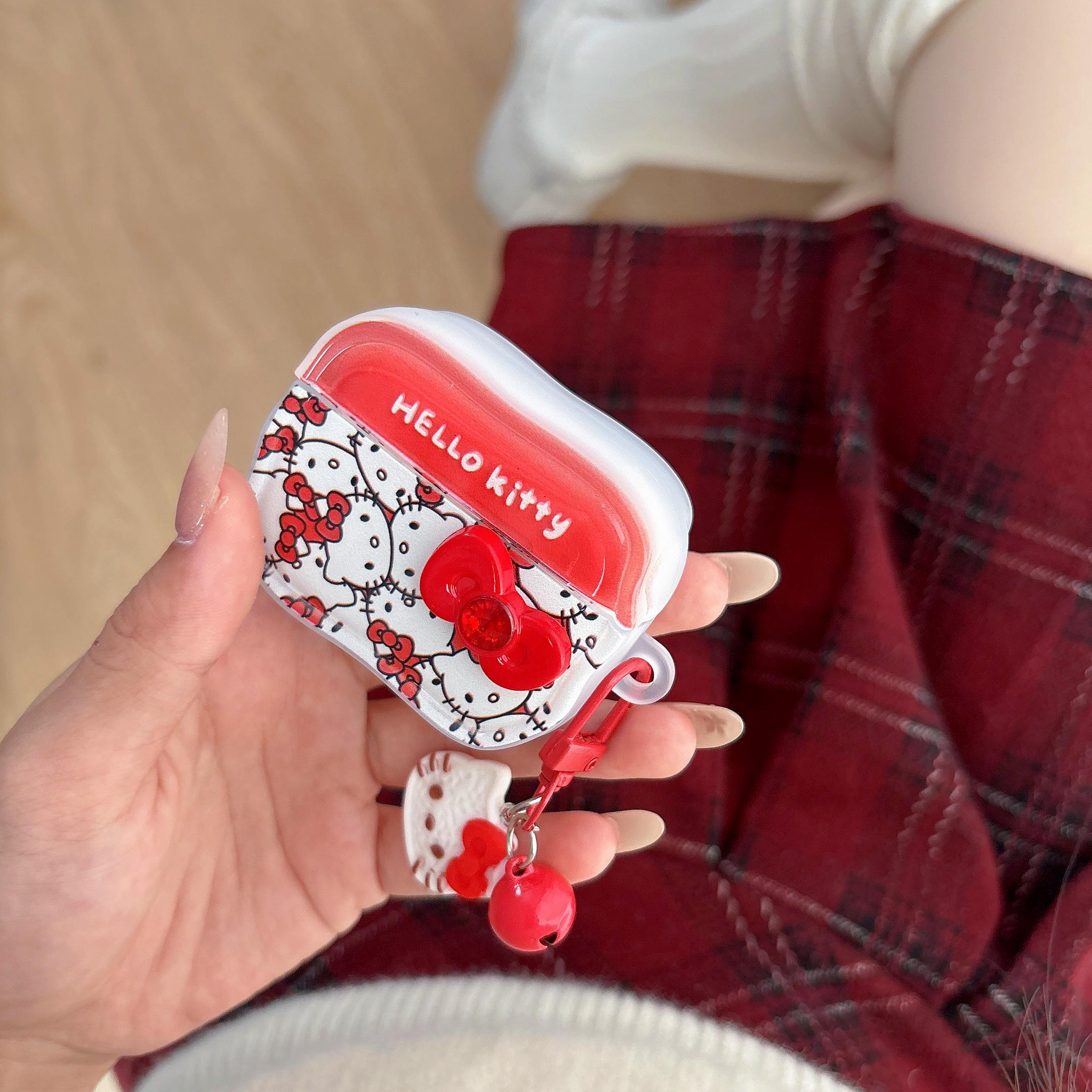 

Luxury Hello Kitty TPU Earphone Case Accessories Cover for Airpods 1 2 3 4 Pro Pro 2 Pro 3 Airpods 1 Or 2