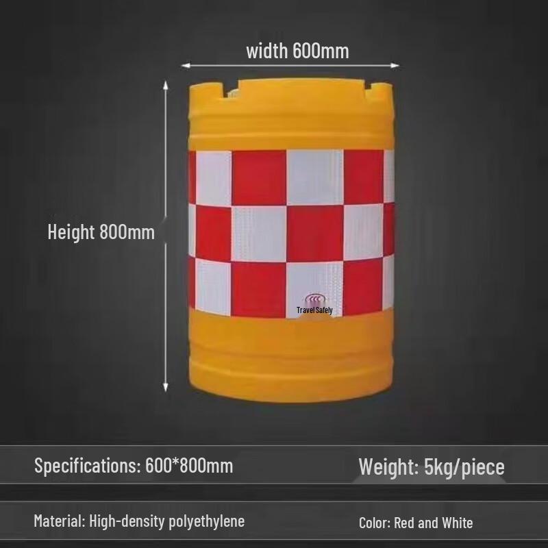 OLOMM Traffic Safety Barrier Barrel 60x80cm