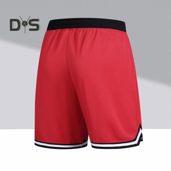 Pantaloni scurți sport pentru bărbați, talie elastică, cu șnur reglabil, uscare rapidă, pantaloni scurți de sală cu buzunare, croială lejeră, pantaloni scurți de alergare