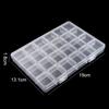 Transparent Storage Container Jewelry Box Clear Plastic Organizer Box Empty Earring Storage Organizer Display Case for Beads KTY
