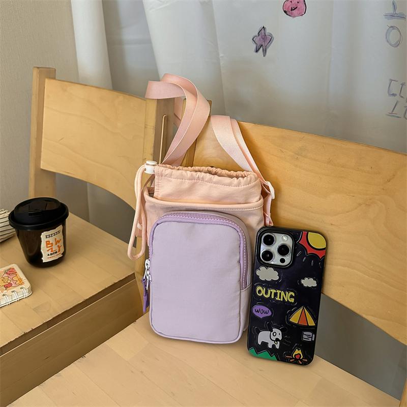 Contrast Color Small Bag Women's Commuter Crossbody Bag Outdoor Sports Shoulder Bag