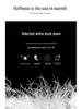 Slim-Fit Jacquard Down Jacket 2024 Winter Mid-Length Drawstring White Duck Down Fashion Outerwear