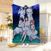 Comedy Anime R-rent a G-girlfriend Throw Lightweight 240g Flannel Blanket Soft Skin-friendly for Summer Cooling