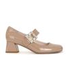 Yan Shun~ Su Yinyin Diner Gastvrouw~ Strass Vierkante Gesp Met Dikke Hak Mary Jane Schoenen Dames Enkele