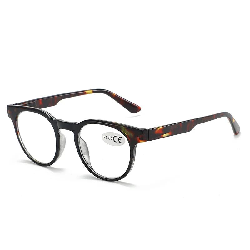 Nye Retro Lesebriller for Menn Kvinner Mote Casual Blålysblokkerende Briller Styrker Vintage Oval Innfatning Presbyopi