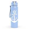 1PC Anchor Vintage Nautical Line Print 750ml Color Plastic Sports Water Bottle Leakproof Flip Straw Lid Suitable for Sports Office Home Use