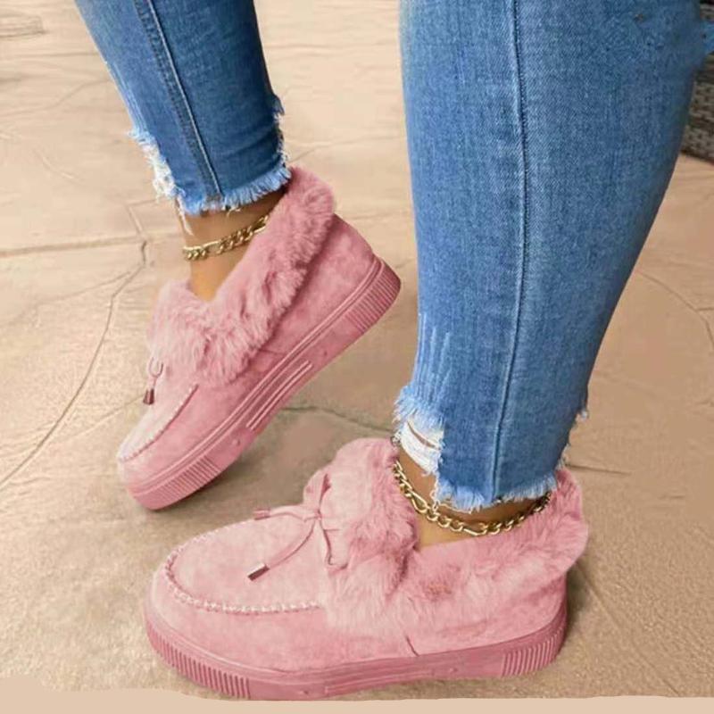 Shoes Women Winter Fleece Thickened Warm Cotton Shoes Thick Bottom Snow Boots
