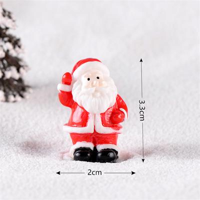 Santa Claus Ornaments Smooth Creativity Durable Micro Landscape Desk Decoration Cartoon Ornaments Cute Mellow Lightfast