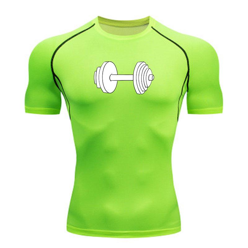 Men's Quick Dry Compression Sport T-Shirt, Workout Fitness G