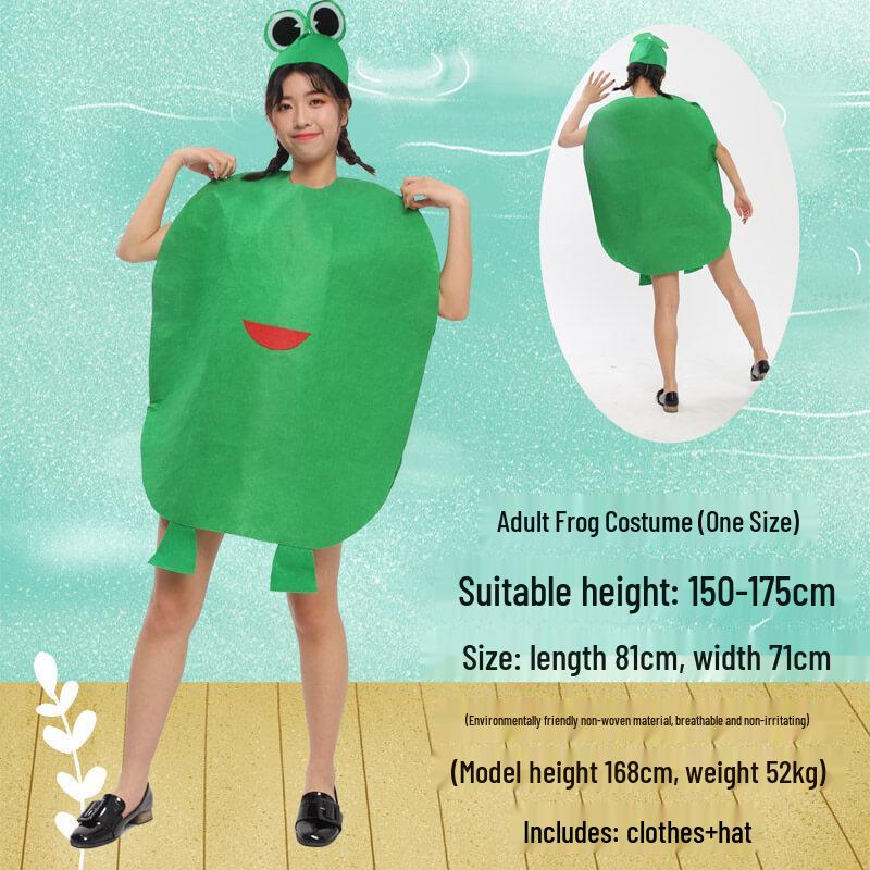 Costume ecologico fatto a mano di frutta e verdura per esibizioni diurne per adulti