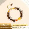 Chenran Hainan Green Chess Barrel Beads Agarwood Multi-Treasure Bracelet