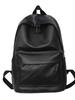 Casual Pu Leather Backpack For Students With Design For School And Travel