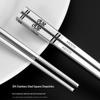 304 Stainless Steel Non-slip Alloy Chopsticks - Heat-Resistant, Anti-scald, Chinese Style Gift