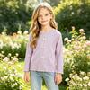 Kids Boys Girls Long Sleeve T-Shirt Color Casual Basic Tee for Daily Wear