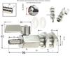 Valvola a Sfera Mini in Acciaio Inossidabile 304 con Raccordo a Innesto per Tubo Grado Sanitario 7mm 8mm 10mm 12mm Giunto per Tubo Gas Acqua Olio Microvalvola Acquario
