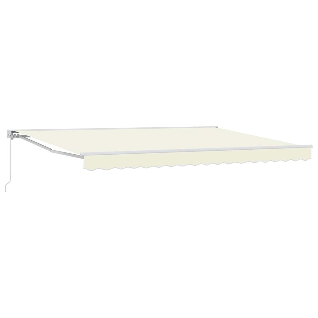Manual Retractable Awning Cream 4.5 x 3.5 m