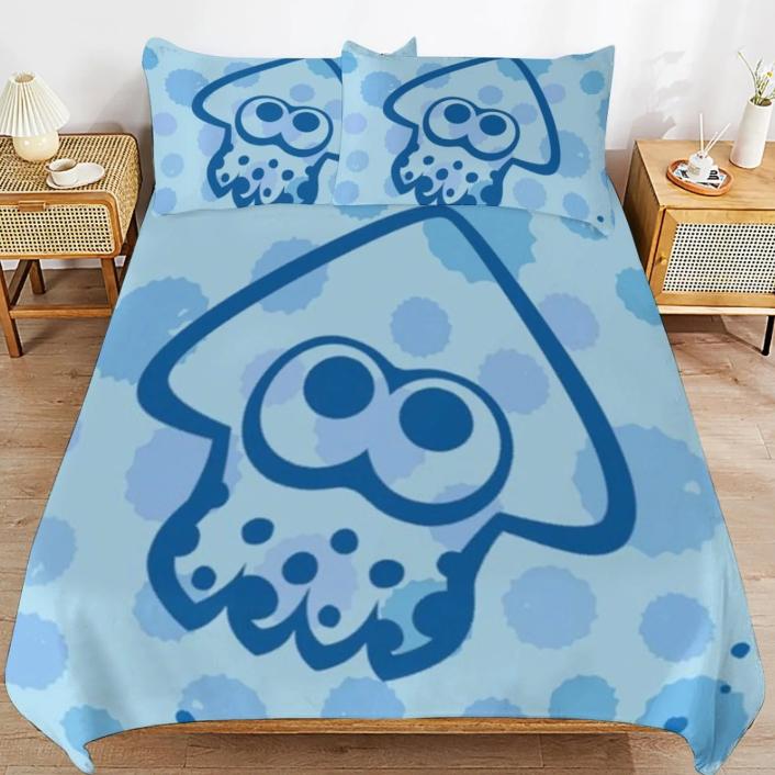 

Squid Duvet Covers For Kids Teens Queen Lightweight Bedding Sets Marine Life Sea Animal Bedspread Covers Bedroom Decor No Quilt EU Single(135x200cm)
