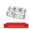 304 Stainless Steel Divided Meal Tray