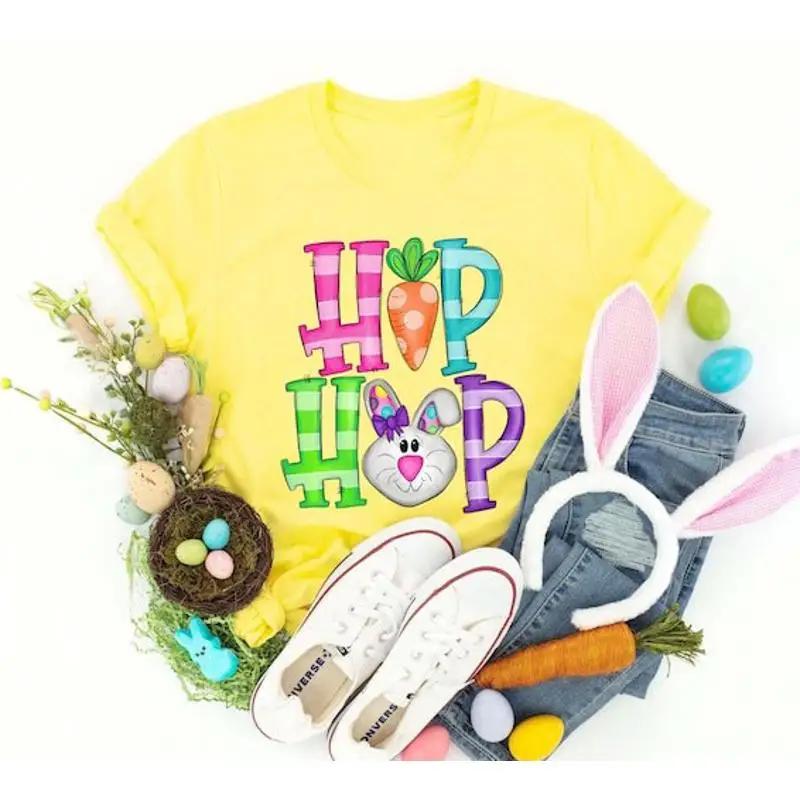 Hip Hop Easter Bunny T Shirt Kids Shi