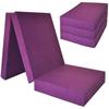 Matelas invité extra épais - Violet - 195 x 80 x 15 cm - Pliable - Anti-allergique - 1 place