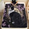 Beautiful Calico Cat,pattern Flannel Blanket, High quality Comfortable for All Seasons, Home Decor, Warmth and Comfort, Perfect for Gifts.
