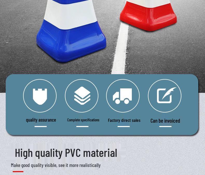 Road Safety Reflective Blue and White Anti-collision Barrel Guardrail Fence