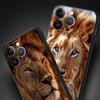 Lion King Animal Phone Case For iPhone 17 16 15 Pro Max 11 12 13 14 7 8 Plus SE 2020 X XR XS Cover Soft Black