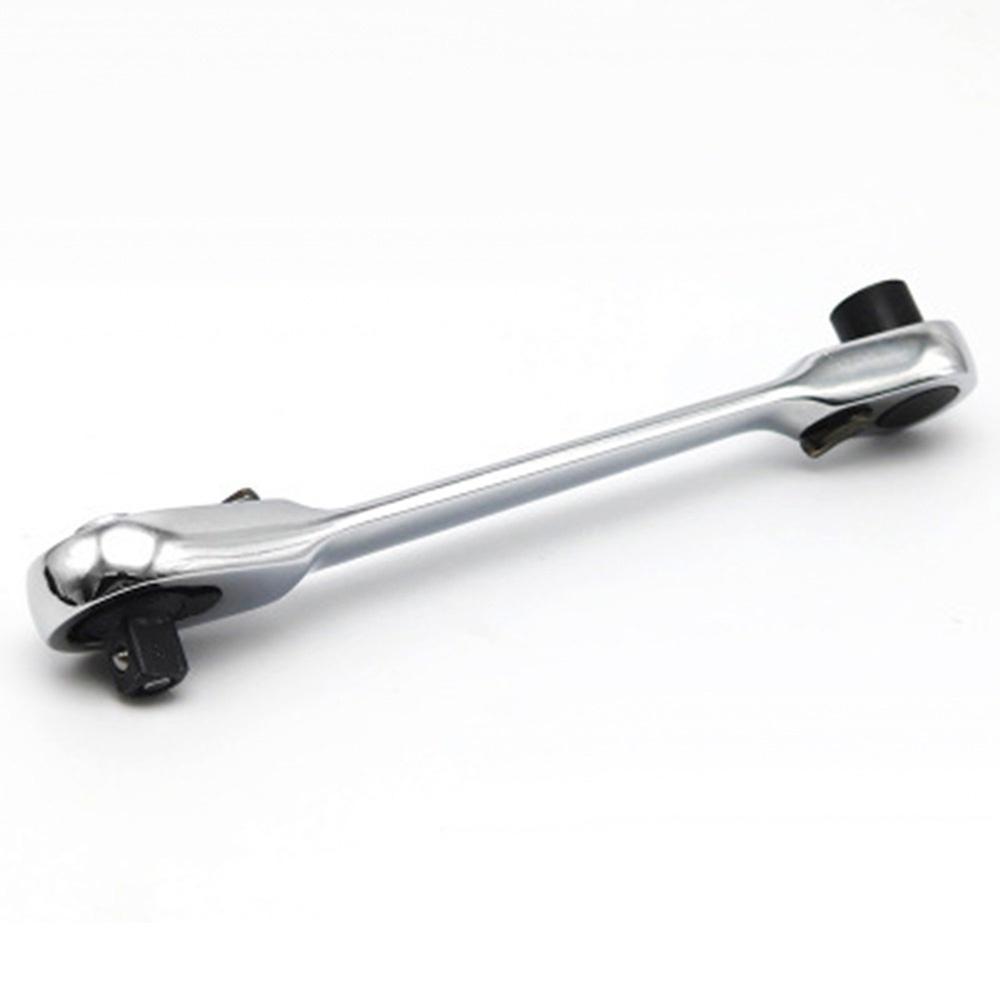 Mini 1/4 Inch Double Ended Quick Socket Ratchet Wrench Rod Screwdriver Bit Tool  Chrome Vanadium Steel Ratchet Handle Wrench YSL