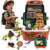 Large Dinosaur Set Eggs Figures In A Suitcase Backpack Volcano Dinosaurs Xxxl