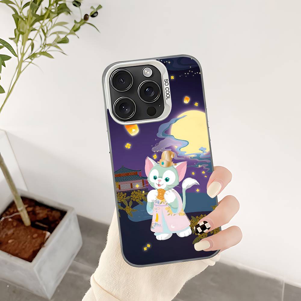 

Gelatoni Phone Case For IPhone 17 16 15 14 13 12 11 Pro Max Plus Color Shockproof Back Silver Cover iphone11ProMax