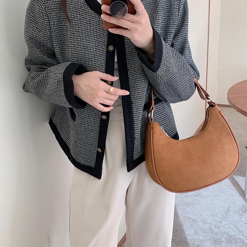 Girls Designer Women Cool Yogodlns Underarm Bag Soft Pu Leather Hobo Bag Small Shoulder Bags Retro Female Fashion Purse Handbags