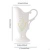Ceramic Pitcher Vase with Handle Table Centerpiece Home Decor Milk Jug for Office Coffee