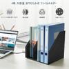 Panavage File Box, Book Stand, Stationery Storage, Office Supplies, Desktop Shelf, Foldable, 3-4 Tiers (Dark Gray, 3 Tiers)
