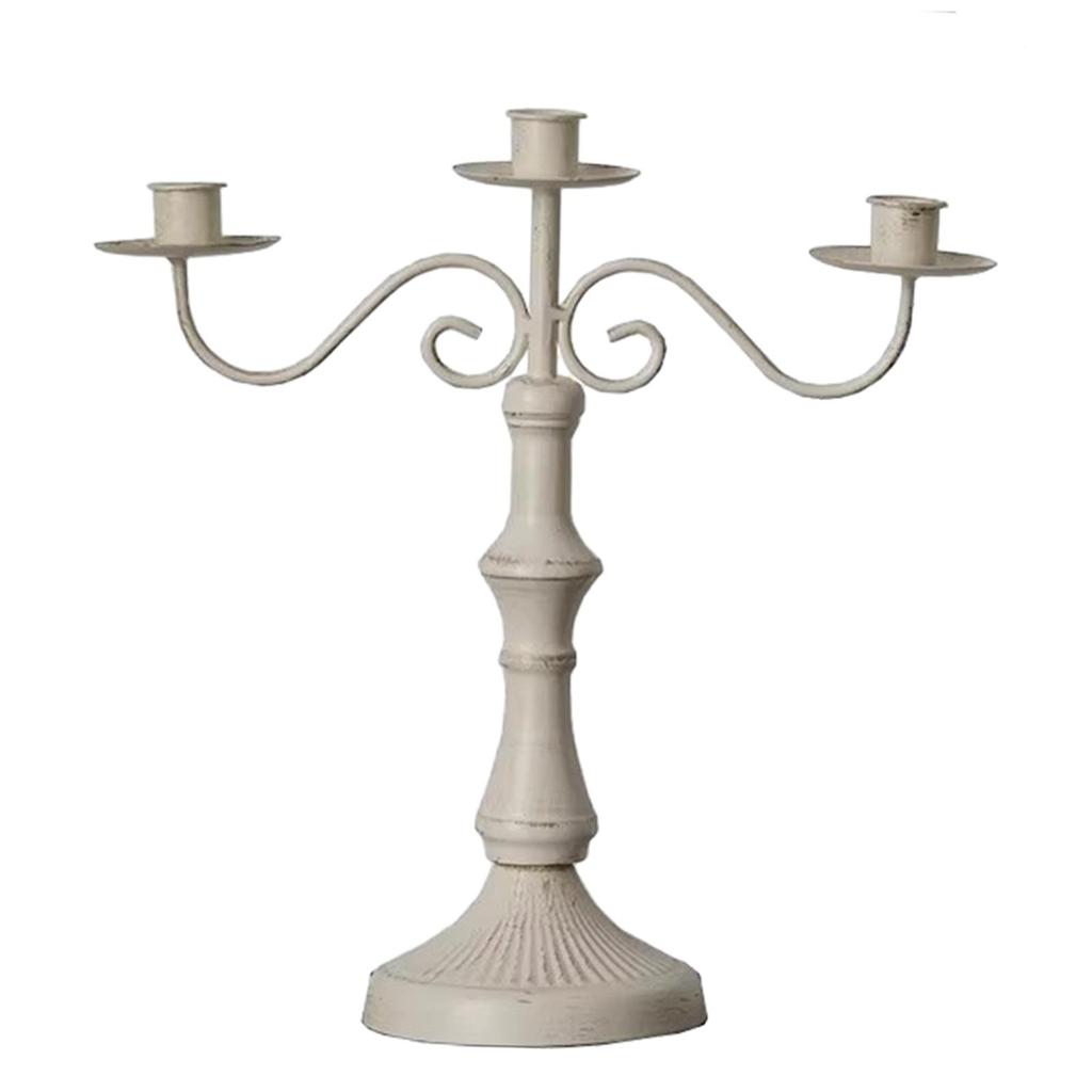 Candle Holder with Arms Iron Vintage Candle Stick Holder Candlelight Stand for Bar Wedding Dining Table Holiday Home Decor