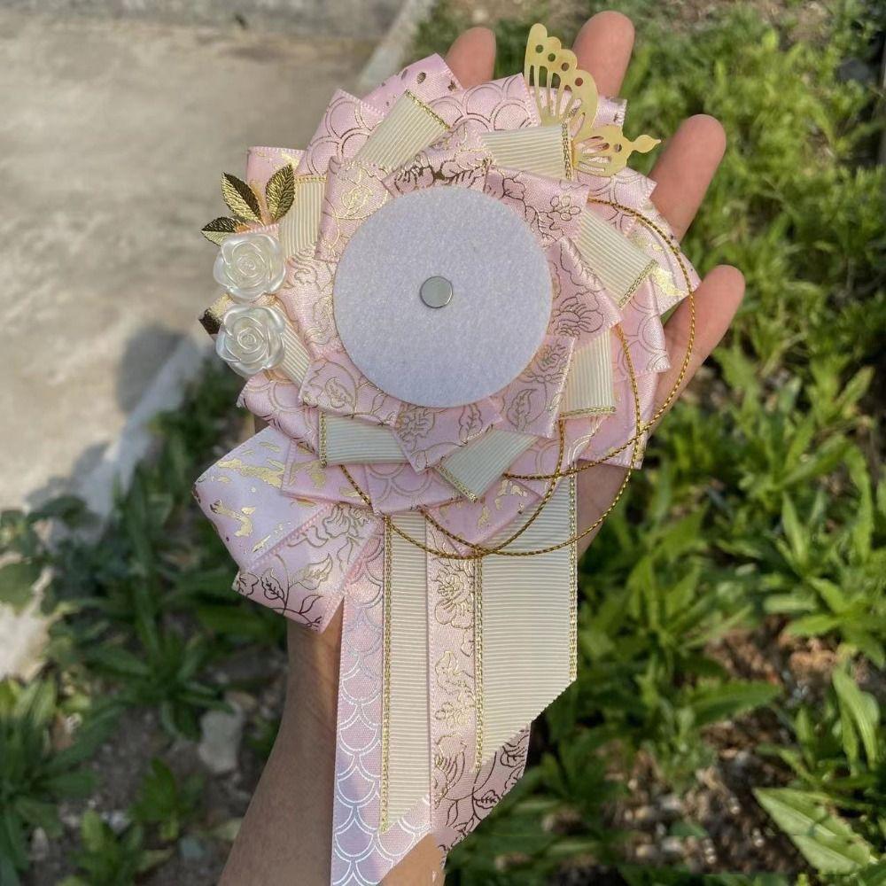 Cosplay Decorate Pins Display Base Oblique Tail Ribbon Backpack Ornament  Badge Organizers