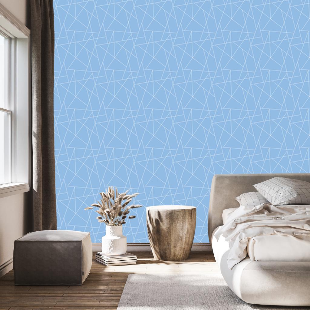 Wallpaper Geometric Pattern Azure Background, Azure Center 50x1000