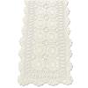 100% Coton Fait Main Crochet Dentelle Florale Chemin de Table Rectangulaire Table Basse Commode Décor