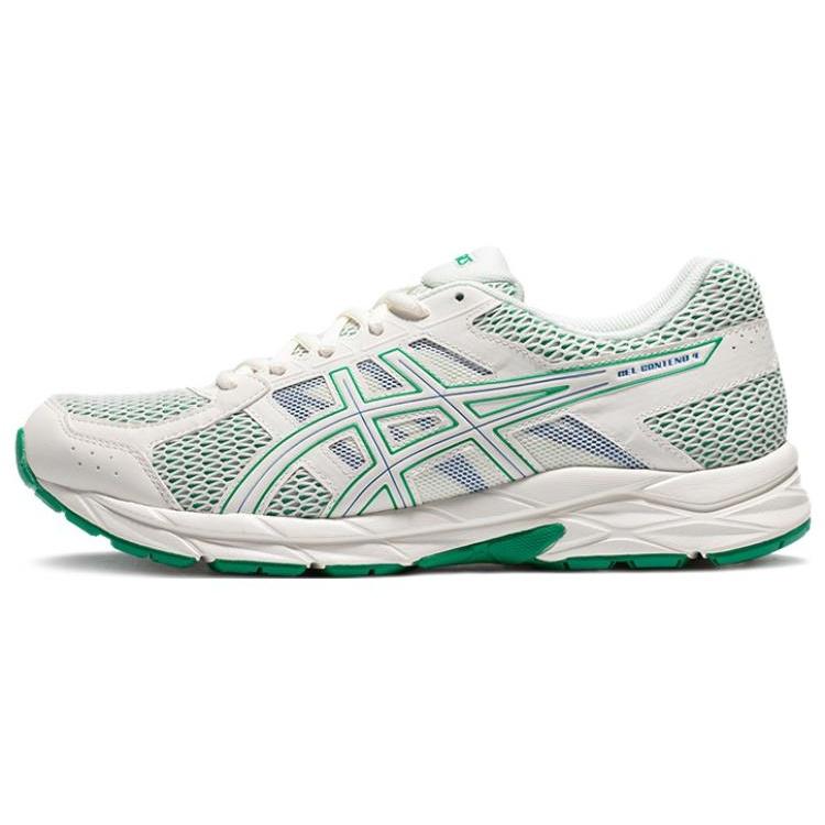 ASICS Gel-Contend 4 White and Green Men s 1011B896-100 EU 44.5