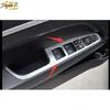 For Hyundai Elantra 2016~ Silver Steel Window Lift Panel Switch Cover Trim