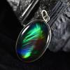 Natural Multicolor Opal Oval Pendant 32 Ct 925 Sterling Silver   For Her
