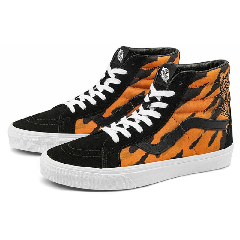 Vans SK8 Hi Reissue Tiger Black Orange Vans VN0A2XSBORA