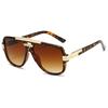 High Quality Retro High End Designer Style Edgy Punk Trendy Oversized Aviator Female For Both Male Sun Glasses