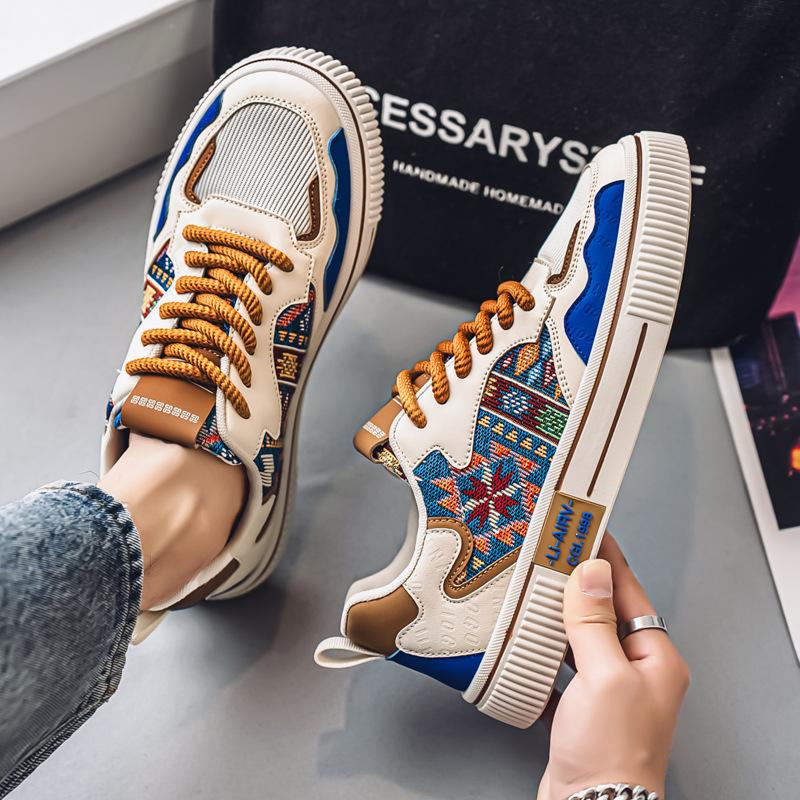 

Men s shoes 2025 new summer Internet celebrity explosion casual sports shoes youth mesh platform Forrest Gump skateboard tide shoes 39