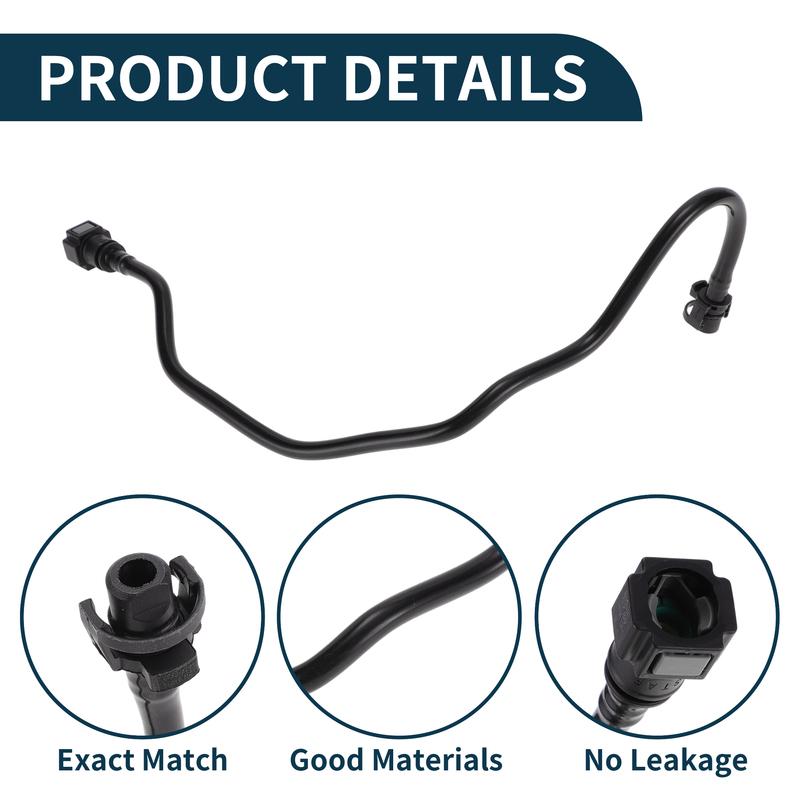 X Autohaux Radiator Hose Heater Hose for Land Rover Range Rover 2013- No.LR035629 Rubber Coolant Pipe Black 1 Pc